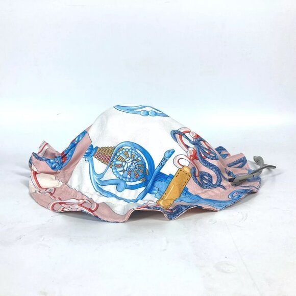 HERMES Drawstring pouch Petith Reversible coin pouch Pouch silk pink Unused - Picture 3 of 9